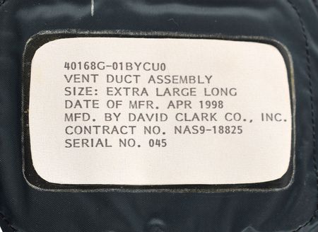 Lot #8672  Space Shuttle Advanced Crew Escape Suit Vent Duct Assembly - Image 3