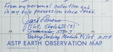 Lot #8604 Jack Lousma Signed Chart - Image 2