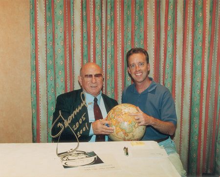 Lot #8554 Alexei Leonov Signed Globe and Photographs - Image 4