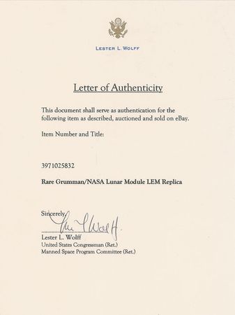 Lot #8014  Grumman/NASA LEM Replica Model - Image 5