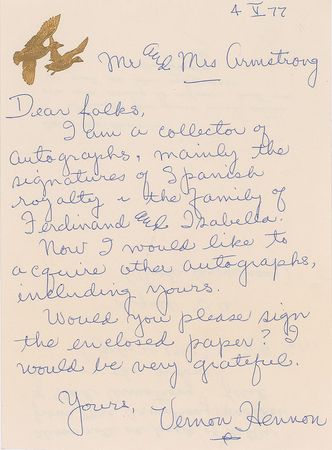 Lot #515  Apollo 11: Viola Armstrong - Image 5