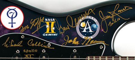 Lot #8365  Astronaut Signed Fender Guitar by Chip Ellis - Image 7