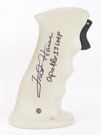 Lot #8308 Fred Haise Signed Hand Controller Grip Model - Image 1