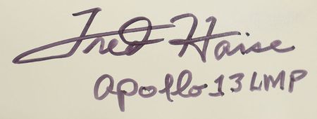 Lot #8308 Fred Haise Signed Hand Controller Grip Model - Image 2