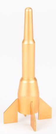 Lot #8708  Wallops Station Miniature Metal Rocket - Image 1
