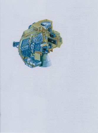 Lot #8446 Fred Haise Signed Lunar Module Transgraphic Brochure - Image 3