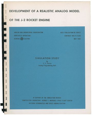 Lot #8024  General Electric J-2 Rocket Engine Simulation Study Report - Image 1