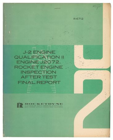 Lot #8032  Rocketdyne J-2 Engine Qualification Final Report - Image 1