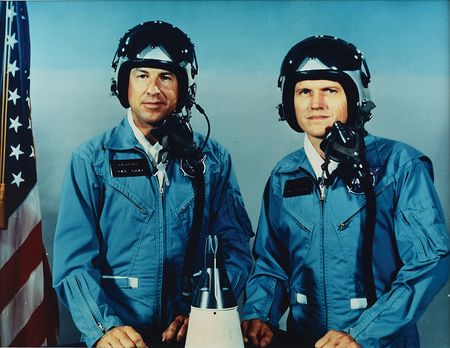 Lot #8071 James Lovell and Frank Borman Signed Photograph - Image 2