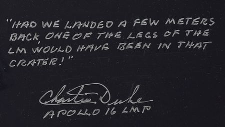 Lot #8493 Charlie Duke Signed Photograph - Image 2