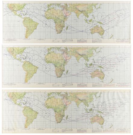 Lot #8387  Apollo 8 Group of (7) Charts - Image 1