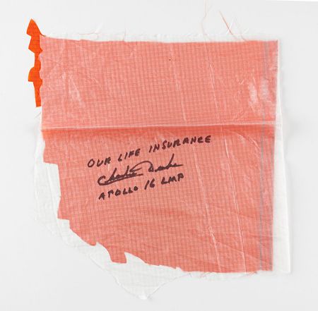 Lot #8491 Charlie Duke Signed Parachute - Image 1