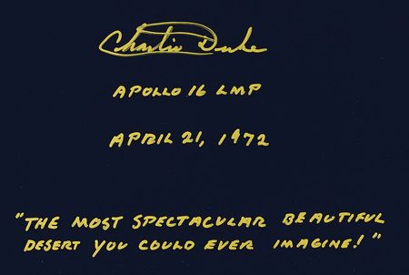 Lot #8492 Charlie Duke Signed Photograph - Image 2