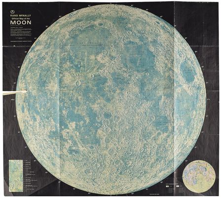 Lot #8146  Apollo 8 Signed Moon Map - Image 1
