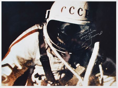 Lot #8567 Alexei Leonov Signed Photograph