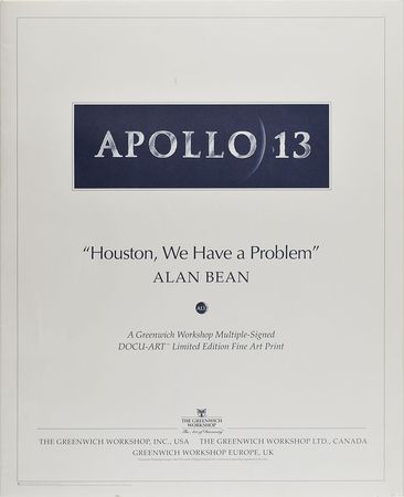 Lot #8255  Apollo 13 Cast and Crew Signed Print - Image 2