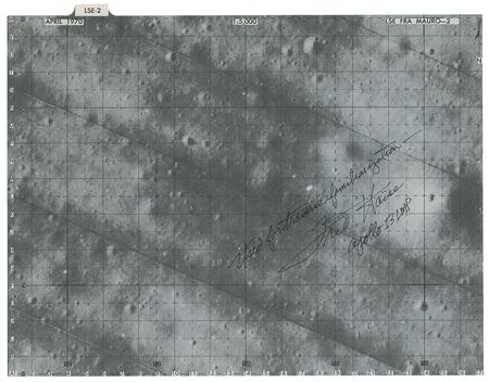 Lot #8290  Apollo 13 Lunar Surface Training Maps Signed by Fred Haise - Image 2
