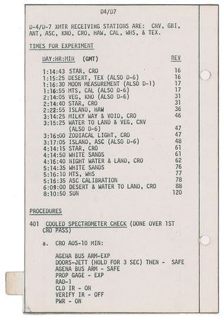 Lot #8064  Gemini 5 Flown Checklist Page - Image 2
