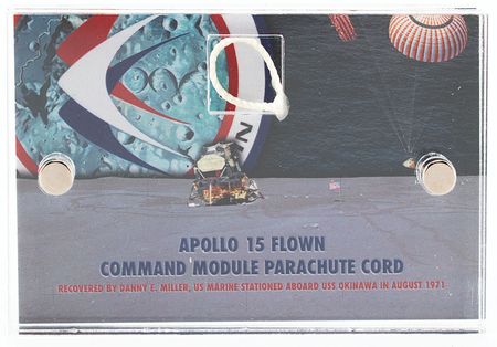 Lot #8324  Apollo 15 Flown Parachute Cord - Image 1