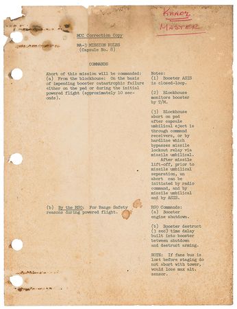 Lot #8058  Mercury Mission Rules Manuals - Image 6