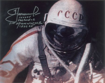 Lot #8568 Alexei Leonov Signed Photograph
