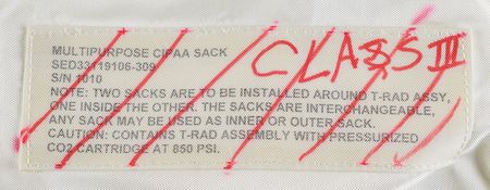 Lot #8647  Space Shuttle Multi-Purpose CIPAA Sack - Image 2