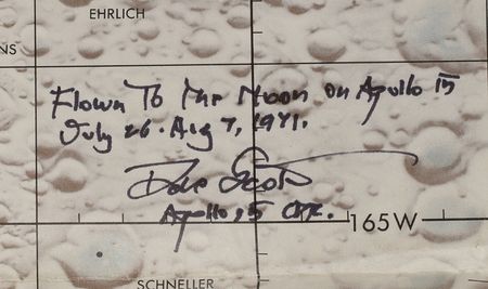 Lot #8334  Apollo 15 Flown Lunar Contingency Chart - Image 3