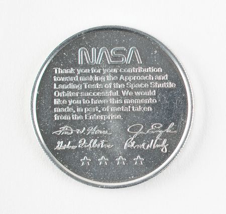 Lot #513  Approach and Landing Test Medallion and Certificate - Image 2