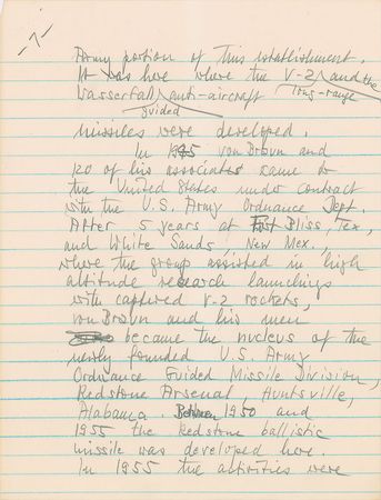 Lot #8372 Wernher von Braun Handwritten Manuscript - Image 8