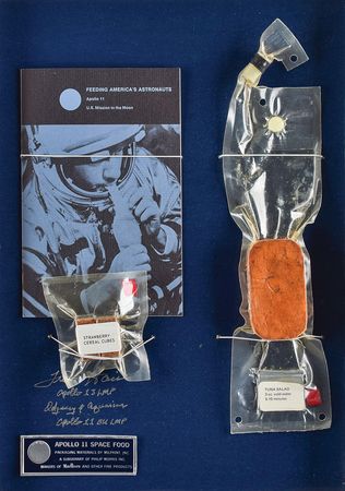 Lot #8216  Space Food Signed by Fred Haise - Image 1