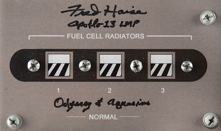 Lot #8307 Fred Haise Signed Command Module Instrument Panel Model - Image 2
