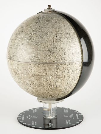 Lot #8703  Lunar Globe with Phase Overlay - Image 1