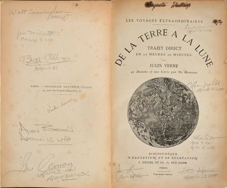 Lot #8361  Apollo Astronauts Signed Book - Image 1
