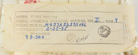 Lot #8678  Space Shuttle Multi-Layer Insulation Blanket - Image 2