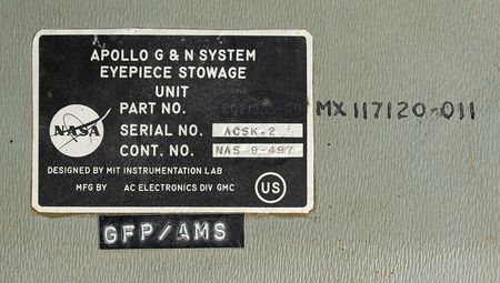 Lot #8101  Apollo Guidance and Navigation System Eyepiece Stowage Case with Alarm Code Placard - Image 7