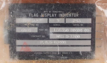 Lot #8104  Apollo Lunar Module Group of (2) 'Barber Pole' Talkback Indicators - Image 2