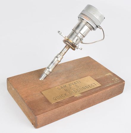 Lot #8113  Apollo-era Reaction Control System Disconnect Coupling - Image 1