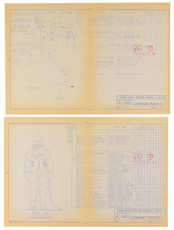 Lot #8141  Grumman Lunar Module Blueprints