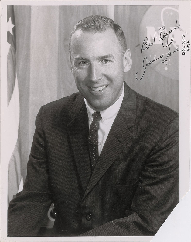 Lot 596 James Lovell Signed Photograph and Typed Letter Signed