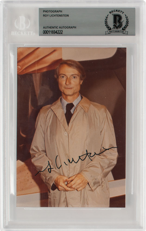 Lot 655 Roy Lichtenstein Signed Photograph