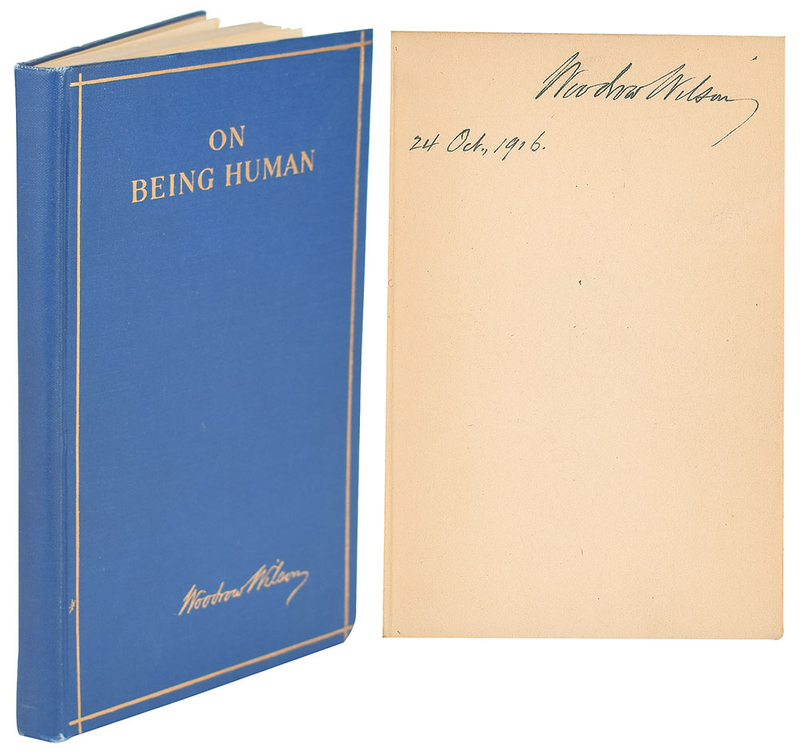 Lot 53 Woodrow Wilson Book