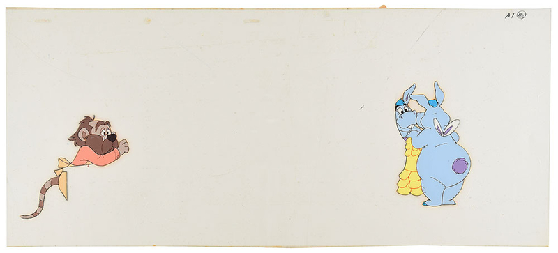 Lot 701 Hoppopotamus production cel from The Wuzzles