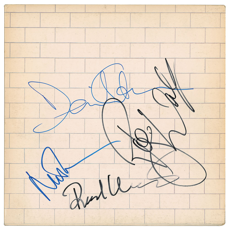 Lot 774 Pink Floyd: Pink Floyd's prog rock masterwork, The Wall, signed by the entire band