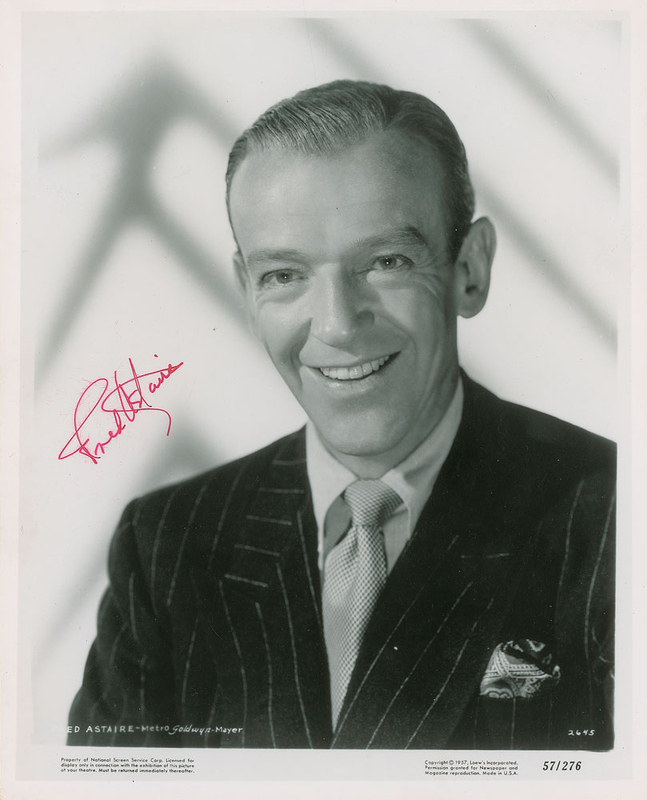 Lot 887 Fred Astaire Signed Photograph