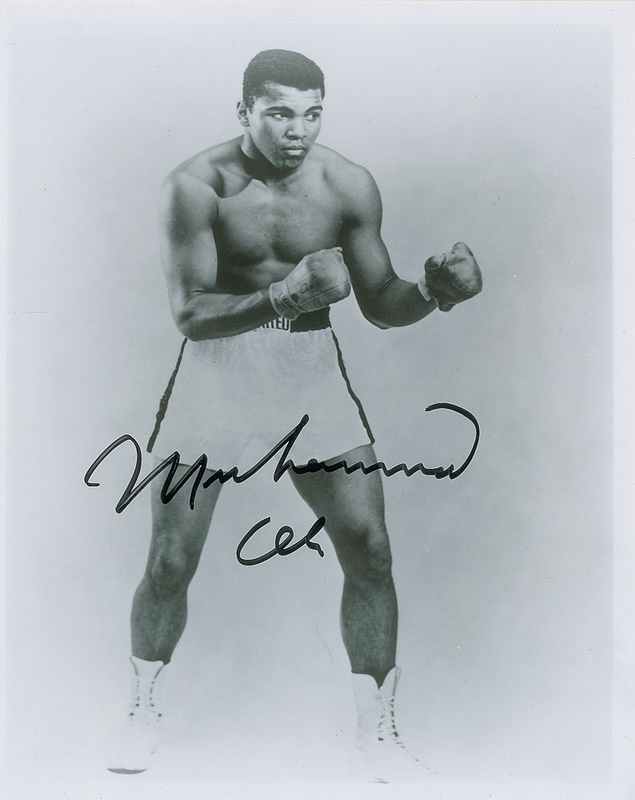 Lot 1003 Muhammad Ali Signed Photograph