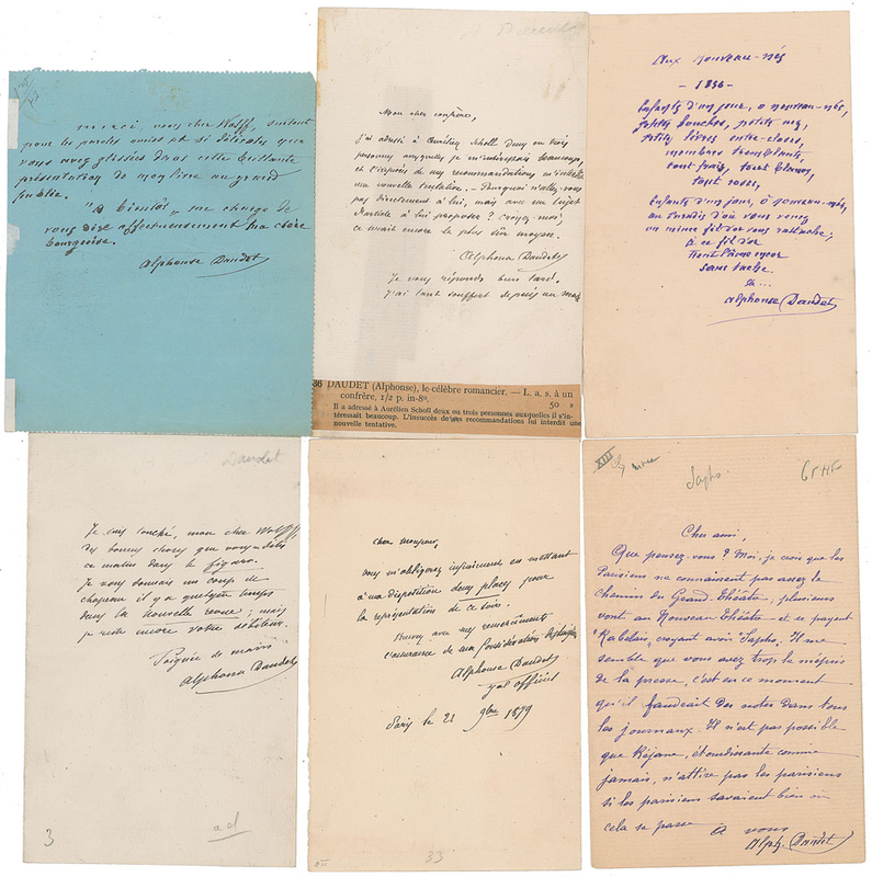 Lot 735 Alphonse Daudet Letters