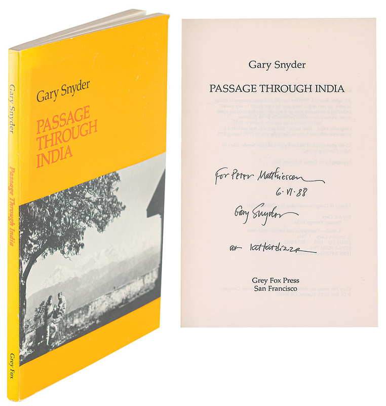 Lot 751 Gary Snyder Book