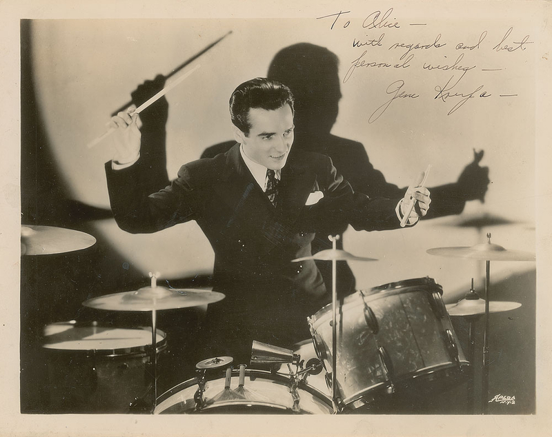Lot 802 Gene Krupa Signed Photograph