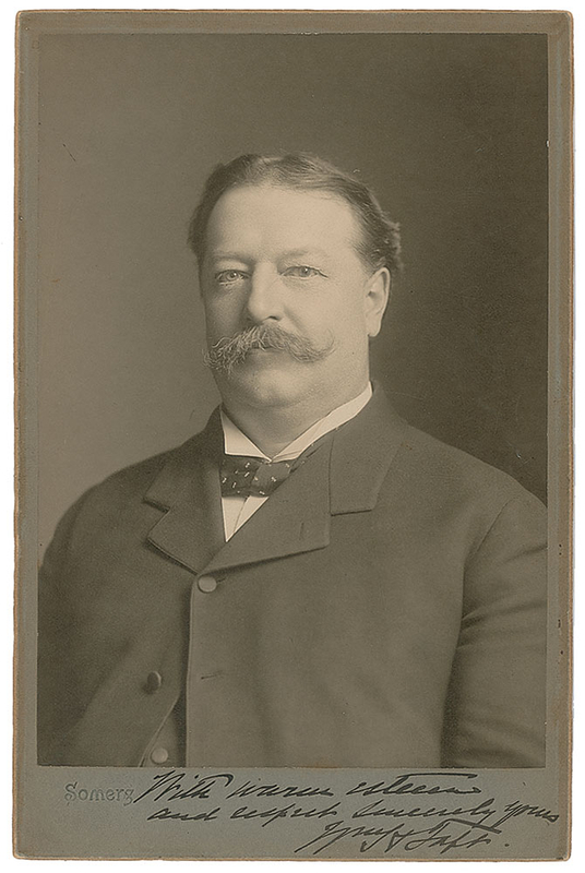 Lot 49 William H. Taft Signed Photograph