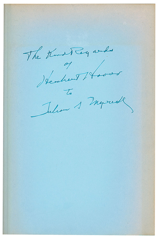 Lot 133 Herbert Hoover Books